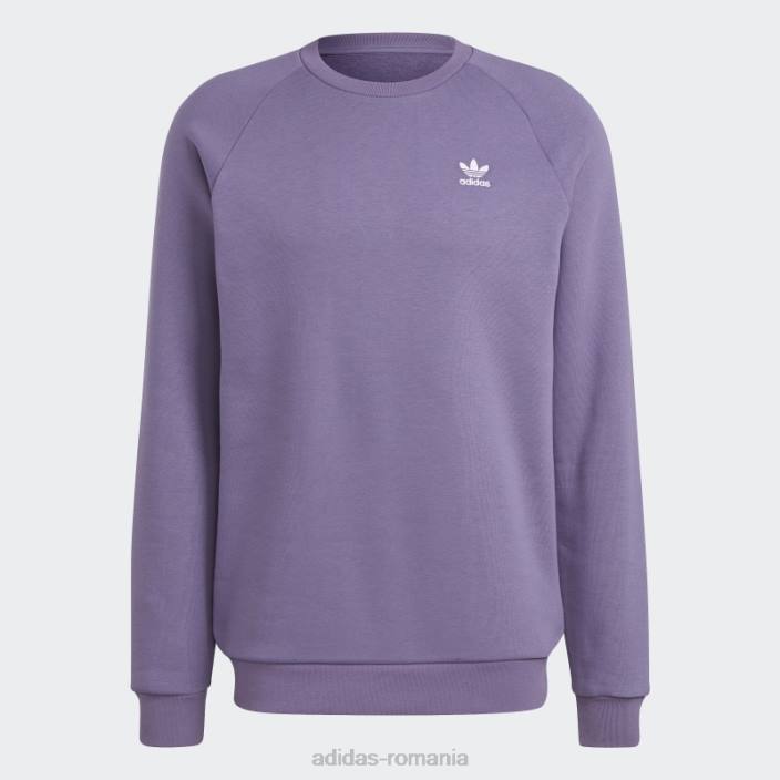 Adidas hanorac tech violet trefoil essentials cu gâtul rotund adidas bărbați tech violet 2JBN14481