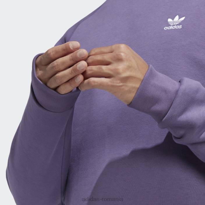 Adidas hanorac tech violet trefoil essentials cu gâtul rotund adidas bărbați tech violet 2JBN14481