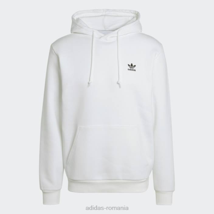 Adidas hanorac trefoil essentials alb bărbați alb 2JBN5444