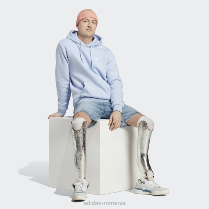 Adidas hanorac trefoil essentials albastru zori bărbați zori albastre 2JBN5654