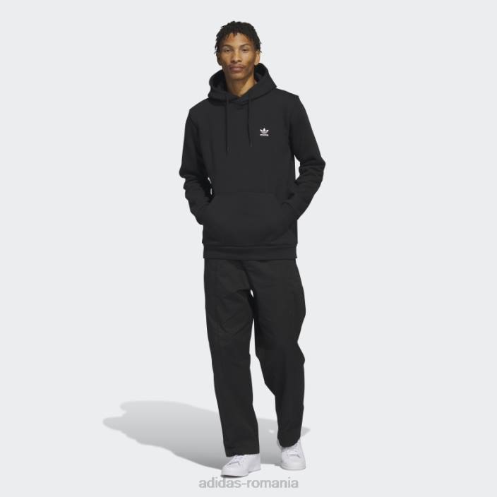 Adidas hanorac trefoil essentials negru adidas bărbați negru 2JBN4878