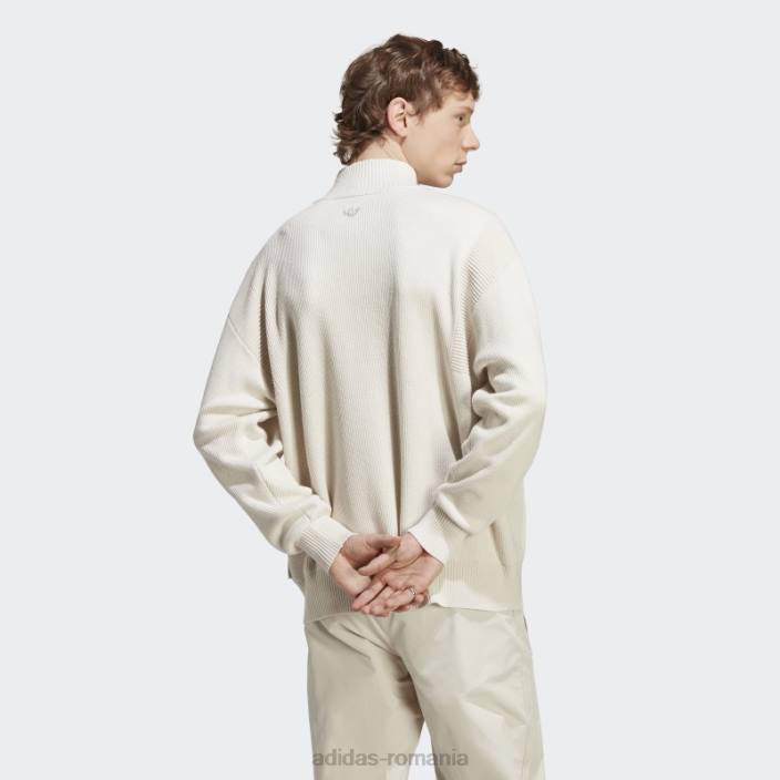 Adidas hanorac tricot club din aluminiu adidas bărbați aluminiu/alb 2JBN14523
