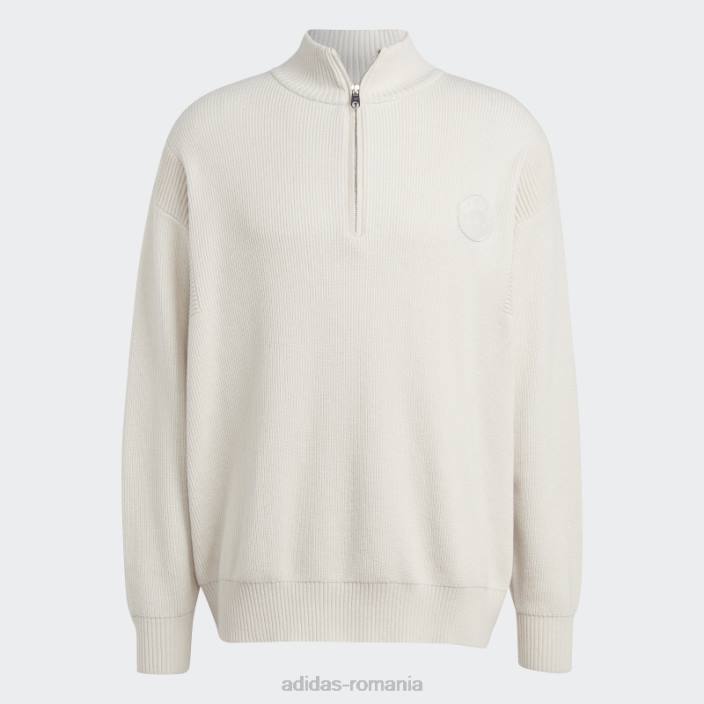 Adidas hanorac tricot club din aluminiu adidas bărbați aluminiu/alb 2JBN14523