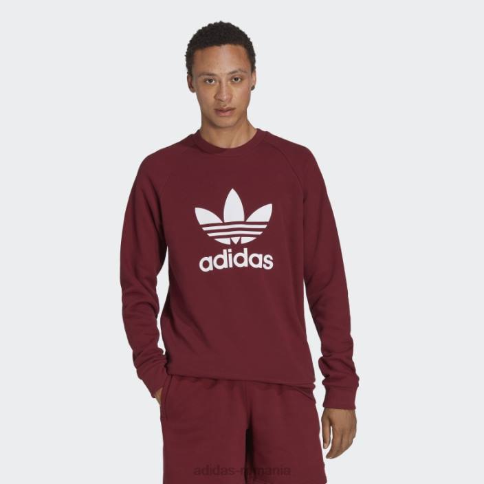 Adidas hanorac trifoil adicolor classics roșu adidas bărbați roșu 2JBN5310