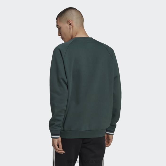 Adidas hanorac varsity crewneck verde mineral adidas bărbați verde mineral 2JBN7518