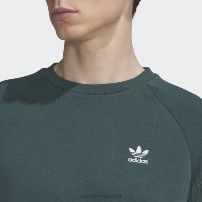 Adidas hanorac verde minerale trifoil adicolor essentials adidas bărbați verde mineral 2JBN6962