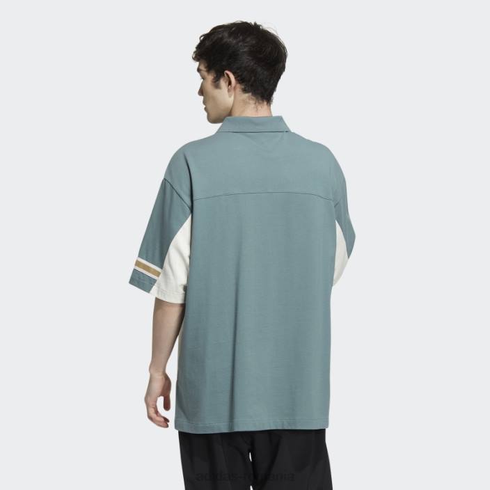 Adidas hazy emerald modern colegial polo cu mânecă scurtă bărbați smarald neclar 2JBN1229