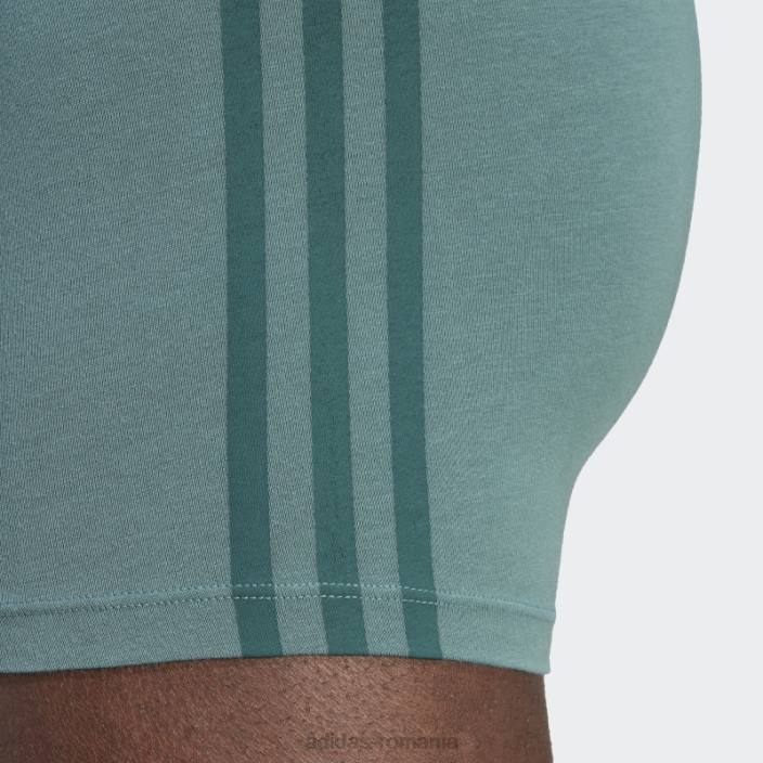 Adidas hazy emerald trunk 2pp com flex eco soft bărbați smarald neclar/albastru alterat 2JBN5812