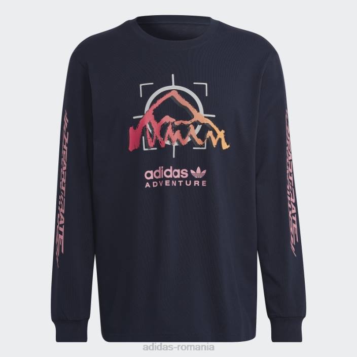Adidas ink adventure ride tricou cu maneca lunga moda bărbați cerneală 2JBN1203
