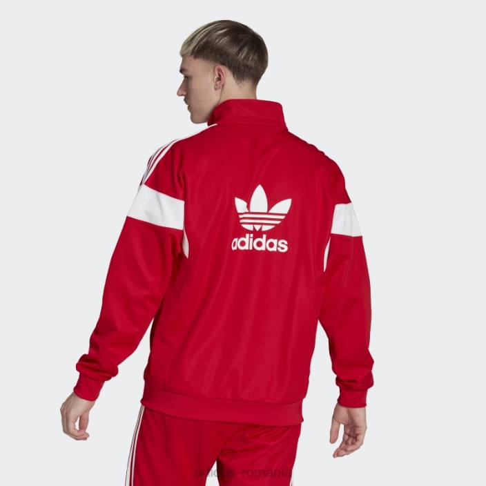 Adidas jachetă adicolor classics cu linie de tăiat stacojiu bărbați stacojiu 2JBN5461