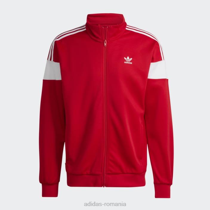 Adidas jachetă adicolor classics cu linie de tăiat stacojiu bărbați stacojiu 2JBN5461