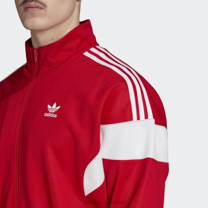 Adidas jachetă adicolor classics cu linie de tăiat stacojiu bărbați stacojiu 2JBN5461