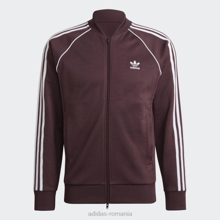 Adidas jachetă adicolor classics primeblue sst maro bărbați maro/alb 2JBN4919