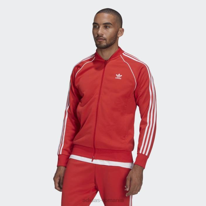 Adidas jachetă adicolor classics primeblue sst roșie bărbați roșu 2JBN6740