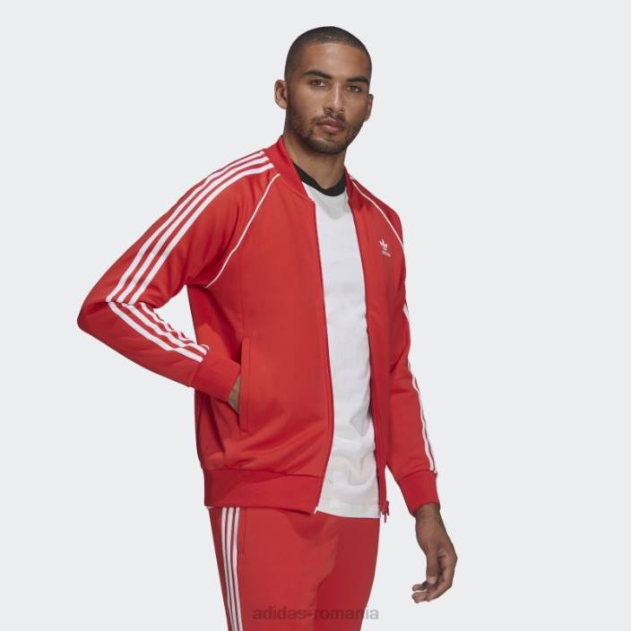 Adidas jachetă adicolor classics primeblue sst roșie bărbați roșu 2JBN6740
