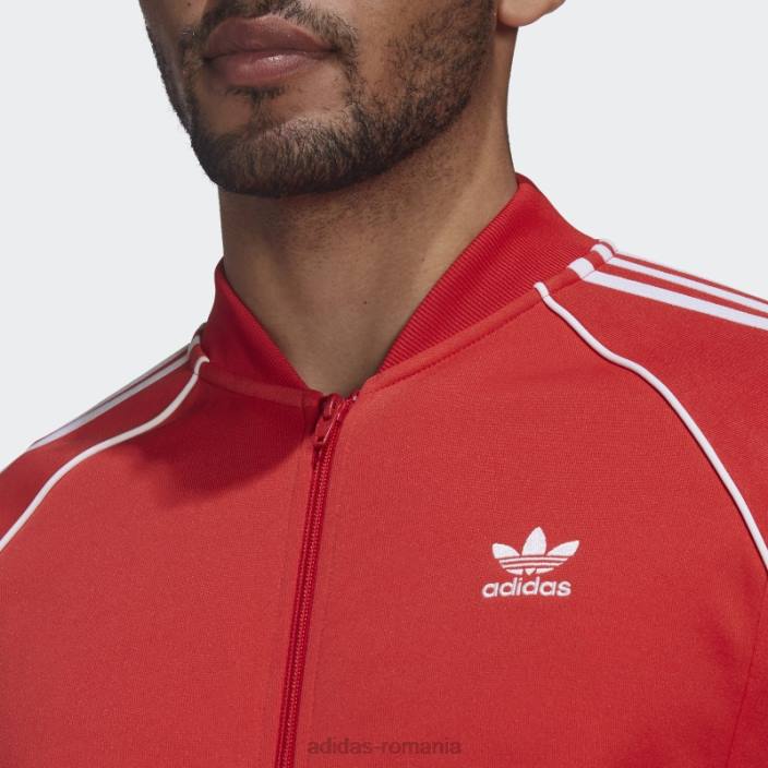 Adidas jachetă adicolor classics primeblue sst roșie bărbați roșu 2JBN6740