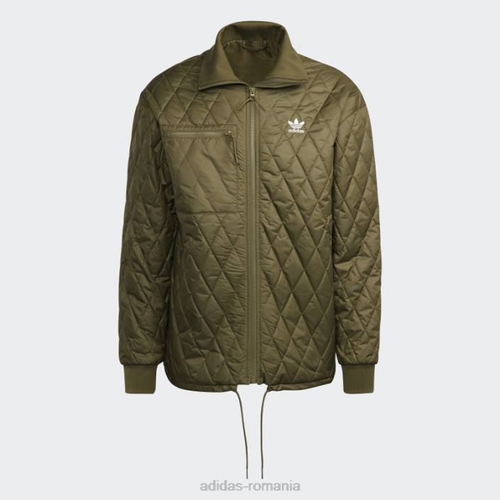 Adidas jachetă arhivă matlasată adicolor classics olive bărbați măsline 2JBN14719