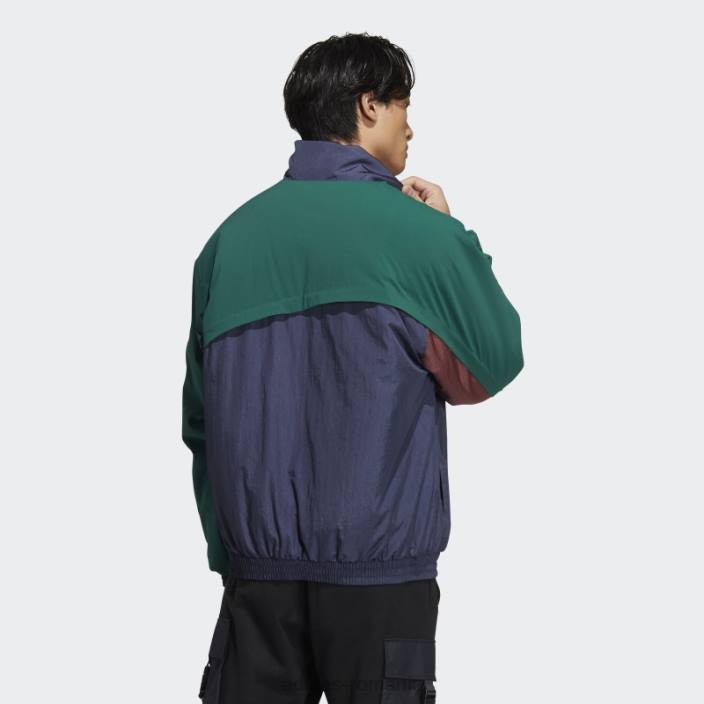 Adidas jachetă bleumarin îndrăzneață bărbați bleumarin/verde 2JBN1672