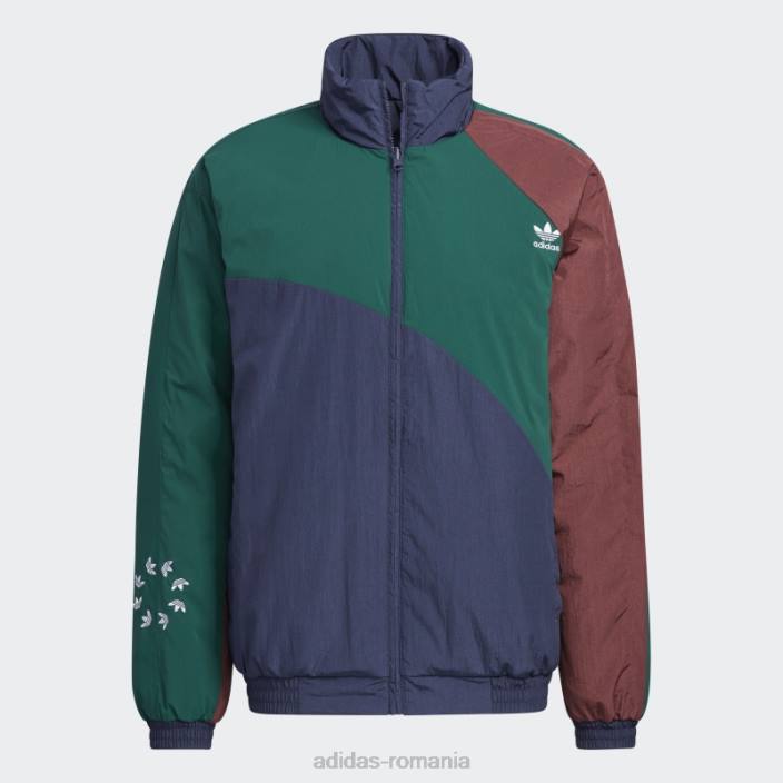 Adidas jachetă bleumarin îndrăzneață bărbați bleumarin/verde 2JBN1672