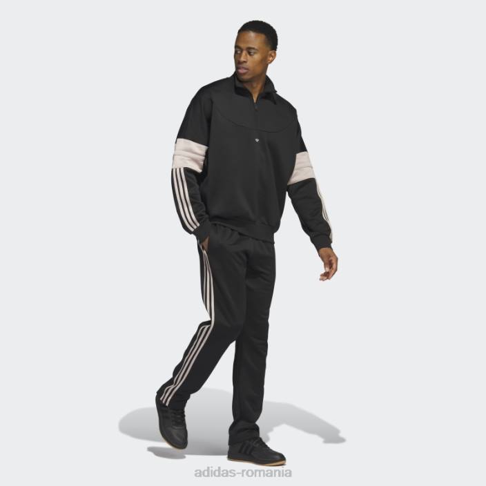 Adidas jachetă de încălzire baschet neagră bărbați negru/taupe 2JBN6050