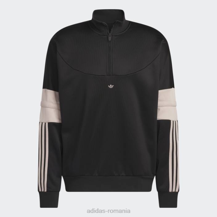 Adidas jachetă de încălzire baschet neagră bărbați negru/taupe 2JBN6050