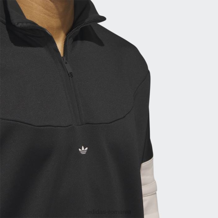 Adidas jachetă de încălzire baschet neagră bărbați negru/taupe 2JBN6050