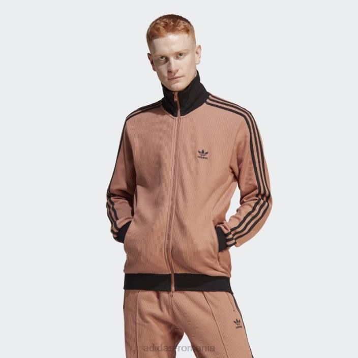 Adidas jachetă de sport cly adicolor classics waffle beckenbauer bărbați lut 2JBN6040