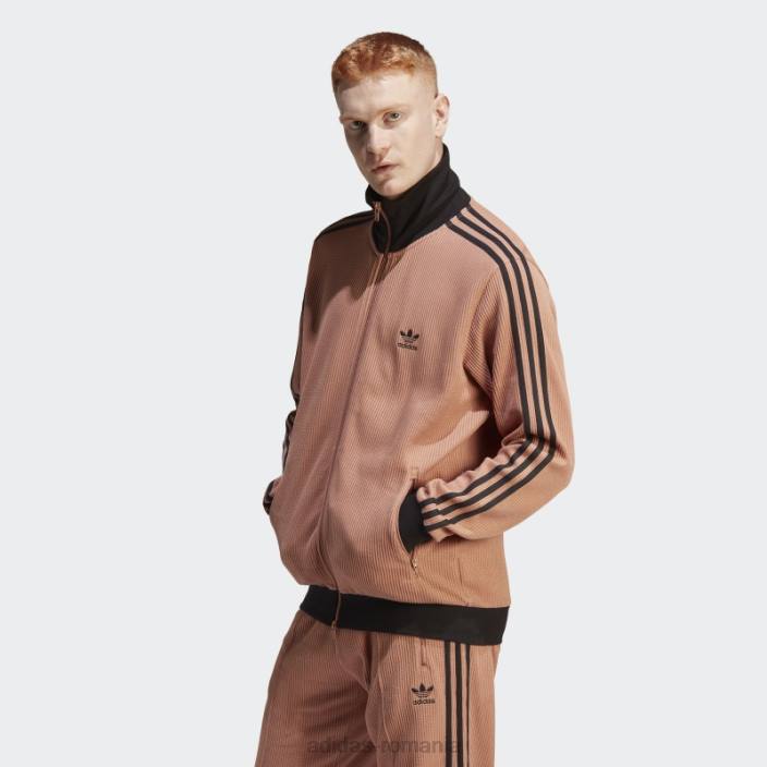 Adidas jachetă de sport cly adicolor classics waffle beckenbauer bărbați lut 2JBN6040