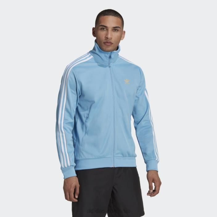 Adidas jachetă de trening beckenbauer albastră bărbați albastru/alb/auriu metalic 2JBN1502