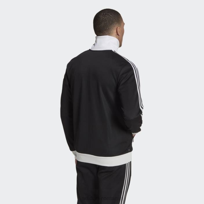 Adidas jachetă neagră Beckenbauer bărbați negru/alb/rosu/auriu 2JBN1498