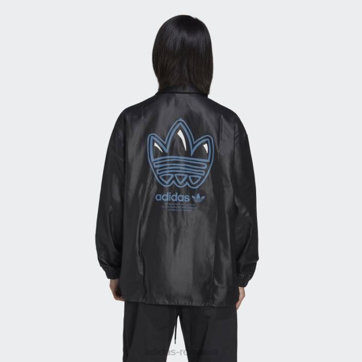 Adidas jachetă neagră de antrenor campus adidas bărbați negru 2JBN15297
