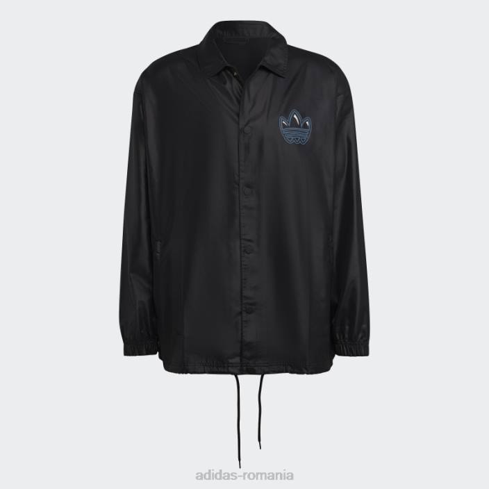Adidas jachetă neagră de antrenor campus adidas bărbați negru 2JBN15297