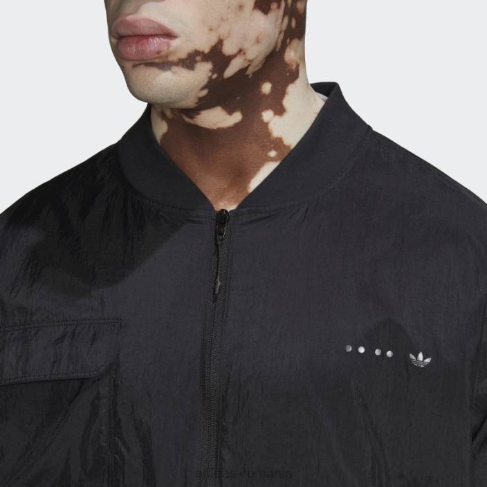 Adidas jachetă neagră de sport cargo adidas bărbați negru 2JBN1227