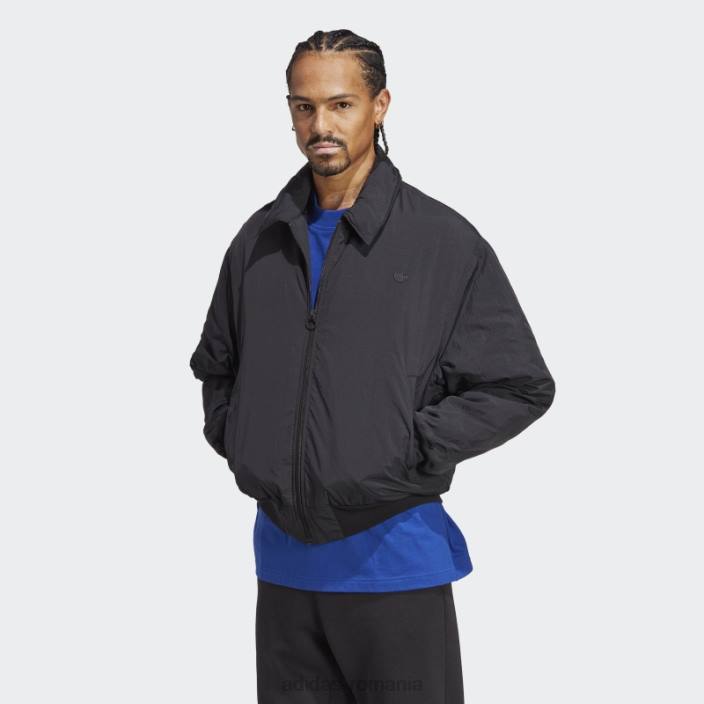 Adidas jachetă neagră premium essentials crinkle nylon bărbați negru 2JBN5369