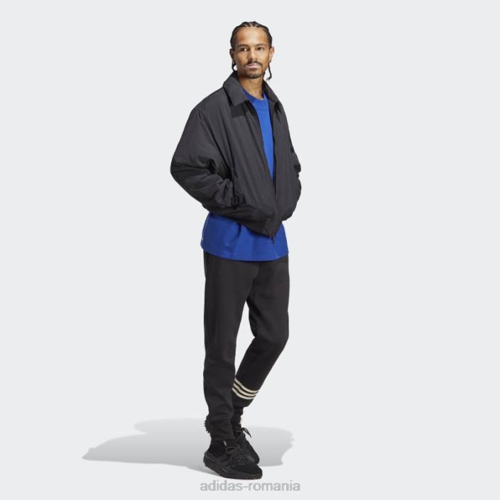 Adidas jachetă neagră premium essentials crinkle nylon bărbați negru 2JBN5369