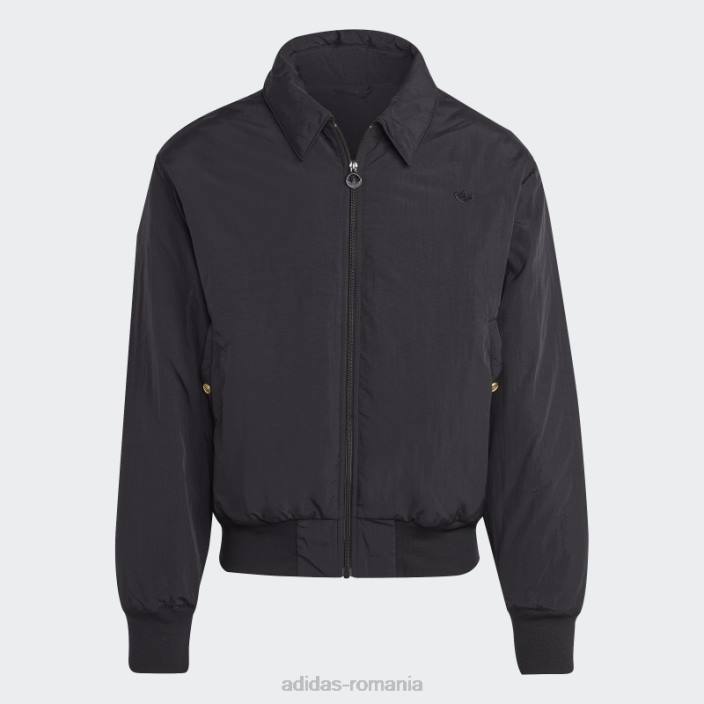 Adidas jachetă neagră premium essentials crinkle nylon bărbați negru 2JBN5369