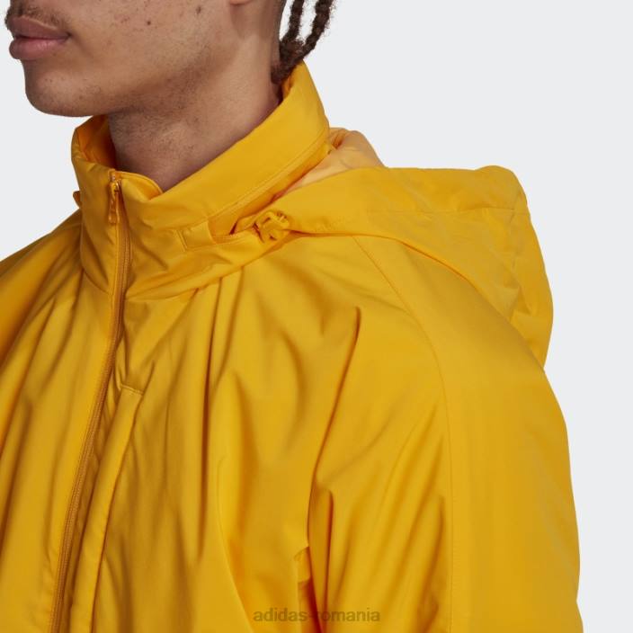 Adidas jachetă pufă cu dungi aurii căptușite adidas bărbați aur 2JBN15285