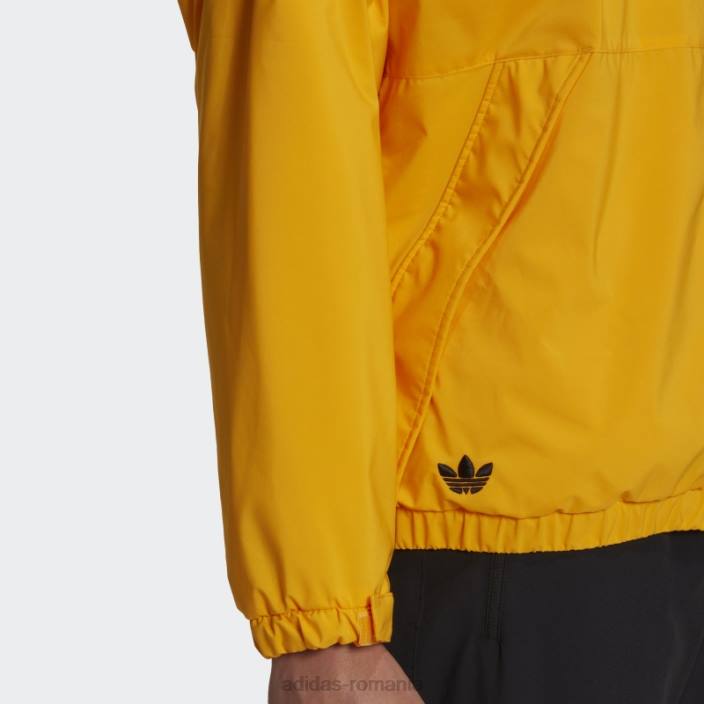 Adidas jachetă pufă cu dungi aurii căptușite adidas bărbați aur 2JBN15285