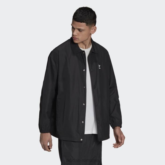 Adidas jacheta neagra adicolor classics trefoil antrenor adidas bărbați negru 2JBN4881