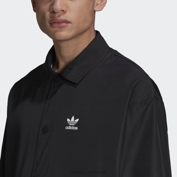 Adidas jacheta neagra adicolor classics trefoil antrenor adidas bărbați negru 2JBN4881