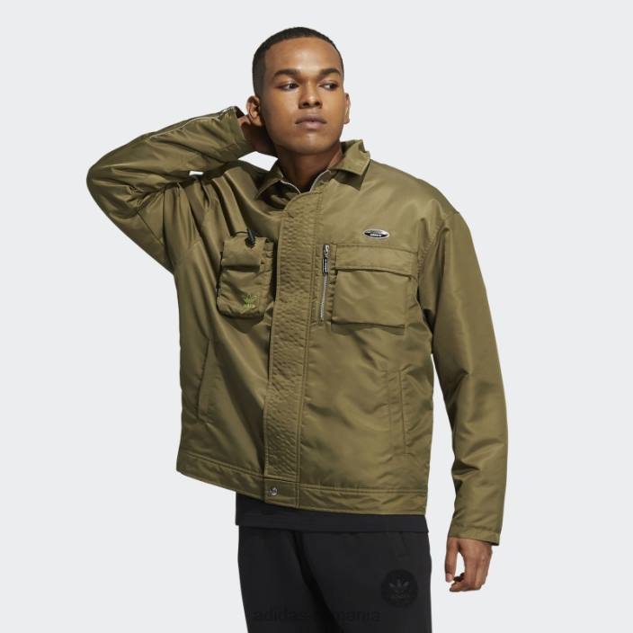 Adidas măsline r.y.v. sacou bărbați măsline/tei 2JBN1505