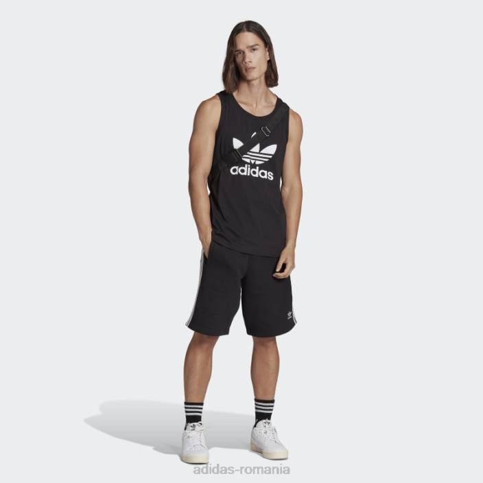 Adidas maiou negru trifoil adicolor classics bărbați negru 2JBN13139