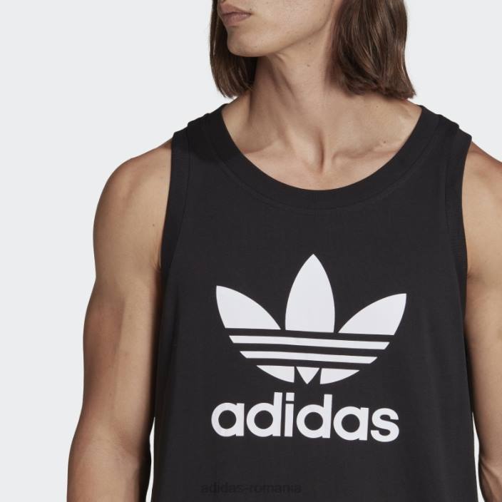 Adidas maiou negru trifoil adicolor classics bărbați negru 2JBN13139