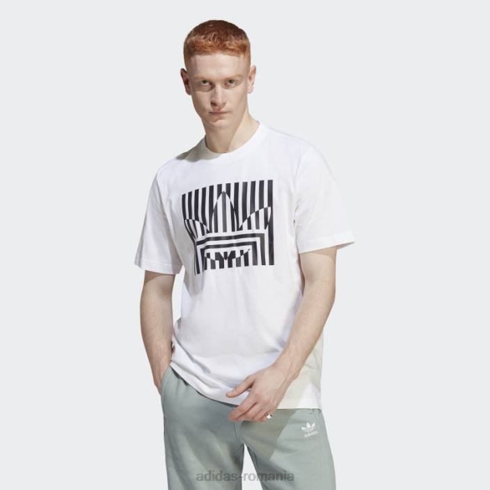 Adidas modă tricou alb rekive bărbați alb 2JBN14289