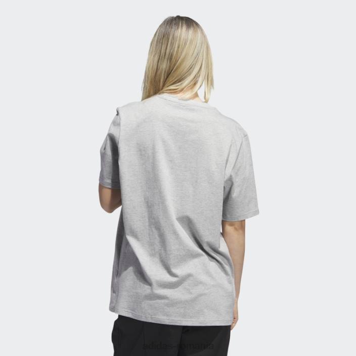 Adidas modă tricou cu mânecă scurtă pentru afaceri scarlet miles bărbați gri mediu/negru/stacojiu 2JBN858