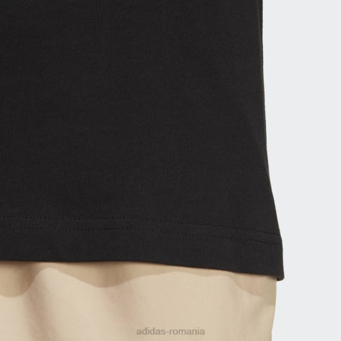 Adidas negru aventură munte fața tricou fashion bărbați negru 2JBN13223