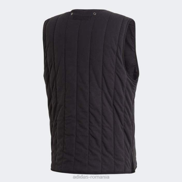 Adidas negru r.y.v. vestă căptușită bărbați negru 2JBN14879