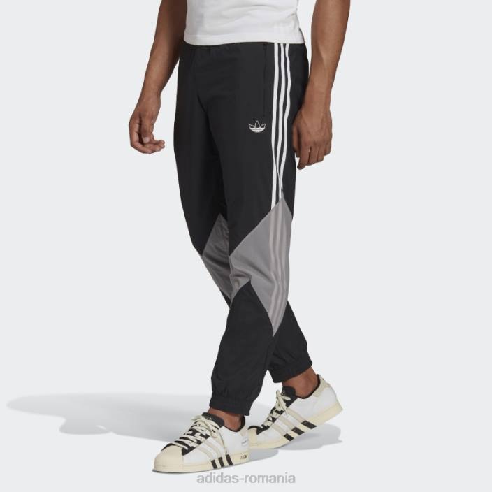 Adidas negru sprt fulger pantaloni de trening fierbinte bărbați negru 2JBN15264