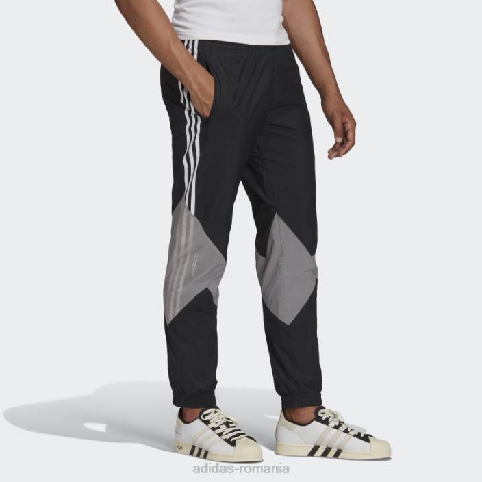 Adidas negru sprt fulger pantaloni de trening fierbinte bărbați negru 2JBN15264
