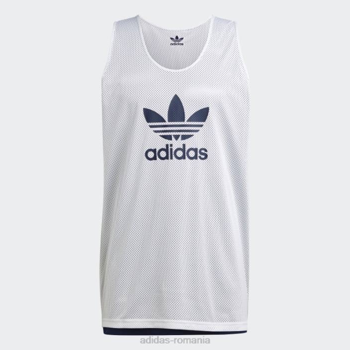 Adidas night indigo adicolor classics tricou baschet trefoil bărbați noapte indigo/alb 2JBN6724